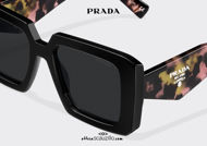 shop online new Oversized square sunglasses PRADA Symbole SPR 23YS col. black otticascauzillo.com acquisto online nuovo  Occhiale da sole squadrato oversize PRADA Symbole SPR 23YS col. nero