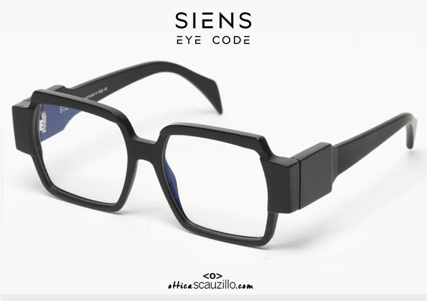 shop online new SIENS EYE CODE 075 black oversized square eyeglasses on otticascauzillo.com acquisto online nuovo  Occhiale da vista squadrato oversize SIENS EYE CODE 075 nero