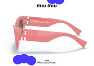 shop online new Extra bold rectangular sunglasses MIUMIU 09WS col. pink on otticascauzillo.com acquisto online nuovo  Occhiale da sole rettangolare extra bold MIUMIU 09WS col. rosa
