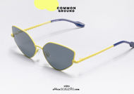 acquisto online nuovo Occhiale da sole metallo giallo a punta COMMONGROUND GB Goodbye su otticascauzillo.com 