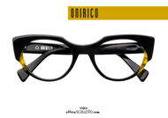 Acquista online su otticascauzillo.com il tuo nuovo occhiale da vista a farfalla in acetato ONIRICO ON106 col.002 nero e giallo