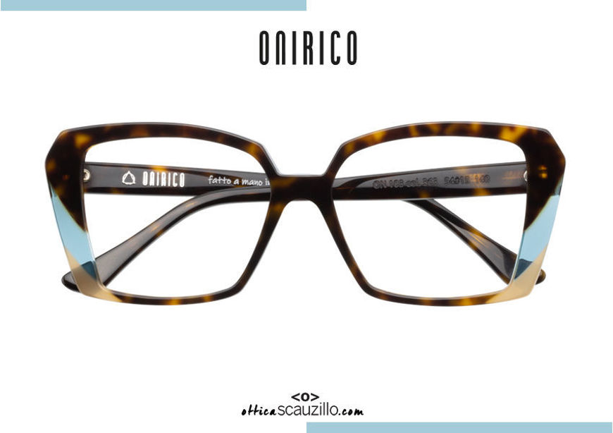 Acquista online su otticascauzillo.com il tuo nuovo  occhiale da vista squadrato in acetato ONIRICO ON103 col.363 a tre colori