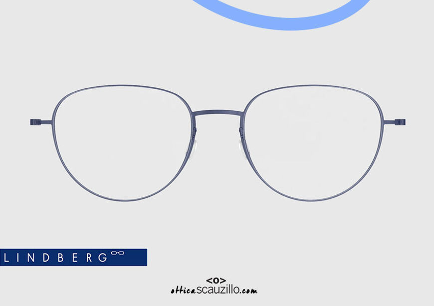 shop online new Round eyeglasses LINDBERG ThinTitanium 5512 col. U13 blue on otticascauzillo.com acquisto online nuovo  Occhiale da vista rotondo LINDBERG ThinTitanium 5512 col. U13 blu