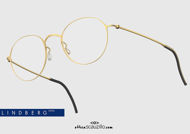 shop online new Small round eyeglasses LINDBERG ThinTitanium 5504 col. GT gold on otticascauzillo.com acquisto online nuovo  Occhiale da vista rotondo piccolo LINDBERG ThinTitanium 5504 col. GT oro