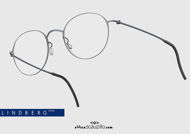 shop online new Small round eyeglasses LINDBERG ThinTitanium 5504 col. U16 dark gray on otticascauzillo.com acquisto online nuovo  Occhiale da vista rotondo piccolo LINDBERG ThinTitanium 5504 col. U16 grigio scuro