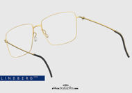 shop online new Wide square eyeglasses LINDBERG ThinTitanium 5508 col. GT gold on otticascauzillo.com acquisto online nuovo  Occhiale da vista squadrato ampio LINDBERG ThinTitanium 5508 col. GT oro