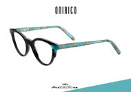 Acquista online su otticascauzillo.com il tuo nuovo occhiale da vista a farfalla in acetato ONIRICO ON95 col.304 nero e azzurro