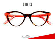 Acquista online su otticascauzillo.com il tuo nuovo occhiale da vista a farfalla in acetato ONIRICO ON95 col.337 - tartarugato e rosso