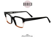  Acquista online su otticascauzillo.com il tuo nuovo  occhiale da vista squadrato in acetato ONIRICO ON94 col.089 nero ambra e bianco