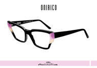 Acquista online su otticascauzillo.com il tuo nuovo occhiale da vista squadrato in acetato ONIRICO ON89 col.19 nero, viola e rosa
