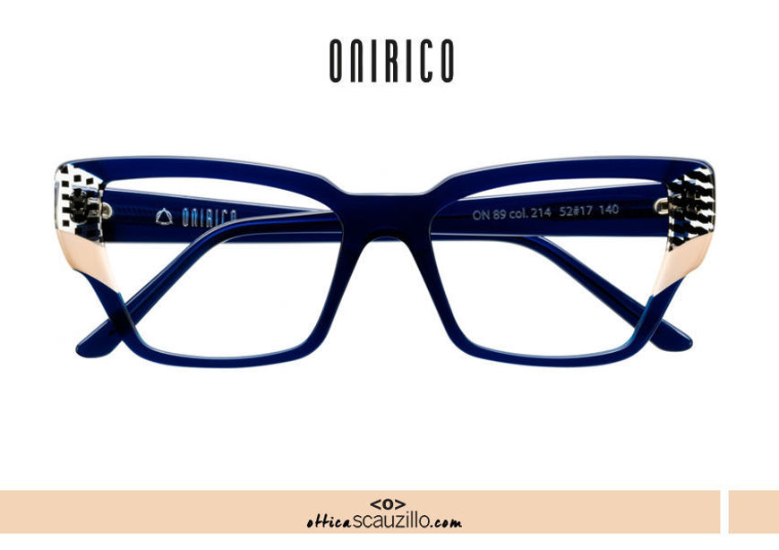 Acquista online su otticascauzillo.com il tuo nuovo occhiale da vista squadrato in acetato ONIRICO ON89 col.214 a tre colori