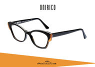 Acquista online su otticascauzillo.com il tuo nuovo occhiale da vista a farfalla in acetato ONIRICO ON88 col.316 nero e arancio