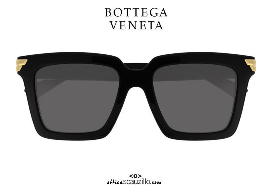 shop online new Oversized square sunglasses Bottega Veneta BV 1005 col.001 black on otticascauzillo.com acquisto online nuovo Occhiale da sole squadrato oversize Bottega Veneta BV 1005 col.001 nero