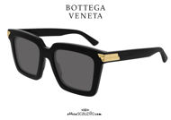 shop online new Oversized square sunglasses Bottega Veneta BV 1005 col.001 black on otticascauzillo.com acquisto online nuovo Occhiale da sole squadrato oversize Bottega Veneta BV 1005 col.001 nero