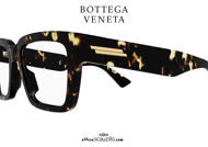 shop online new Oversized square eyeglasses Bottega Veneta BV 1153 col.002 brown havana on otticascauzillo.com acquisto online nuovo  Occhiale da vista quadrato oversize Bottega Veneta BV 1153 col.002 marrone havana