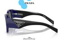 shop online new Oversized square sunglasses PRADA SPR 10ZS col. blue and black on otticascauzillo.com acquisto online nuovo  Occhiale da sole squadrato oversize PRADA SPR 10ZS col. blu e nero