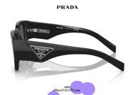 shop online new Oversized square sunglasses PRADA SPR 10ZS col. black on otticascauzillo.com acquisto online nuovo Occhiale da sole squadrato oversize PRADA SPR 10ZS col. nero