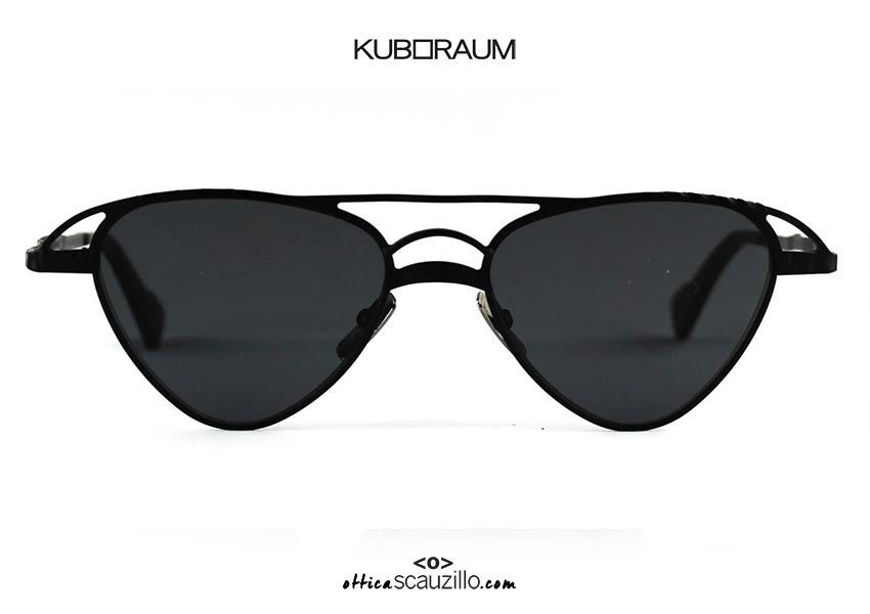 shop online new KUBORAUM Mask Z15 triple bridge teardrop sunglasses black on otticascauzillo.com acquisto online nuovo Occhiale da sole triplo ponte a goccia KUBORAUM Mask Z15 nero