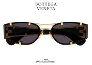 shop online new All-lens sunglasses Bottega Veneta BV 1206 col.001 black on otticascauzillo.com acquisto online nuovo Occhiale da sole tutto lente Bottega Veneta BV 1206 col.001 nero