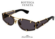 shop online new All-lens sunglasses Bottega Veneta BV 1206 col.001 black on otticascauzillo.com acquisto online nuovo Occhiale da sole tutto lente Bottega Veneta BV 1206 col.001 nero