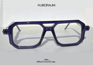 shop online new KUBORAUM Mask P8 BL blue and white square aviator eyeglasses on otticascauzillo.com acquisto online nuovo Occhiale da vista aviator quadrato KUBORAUM Mask P8 BL blu e bianco