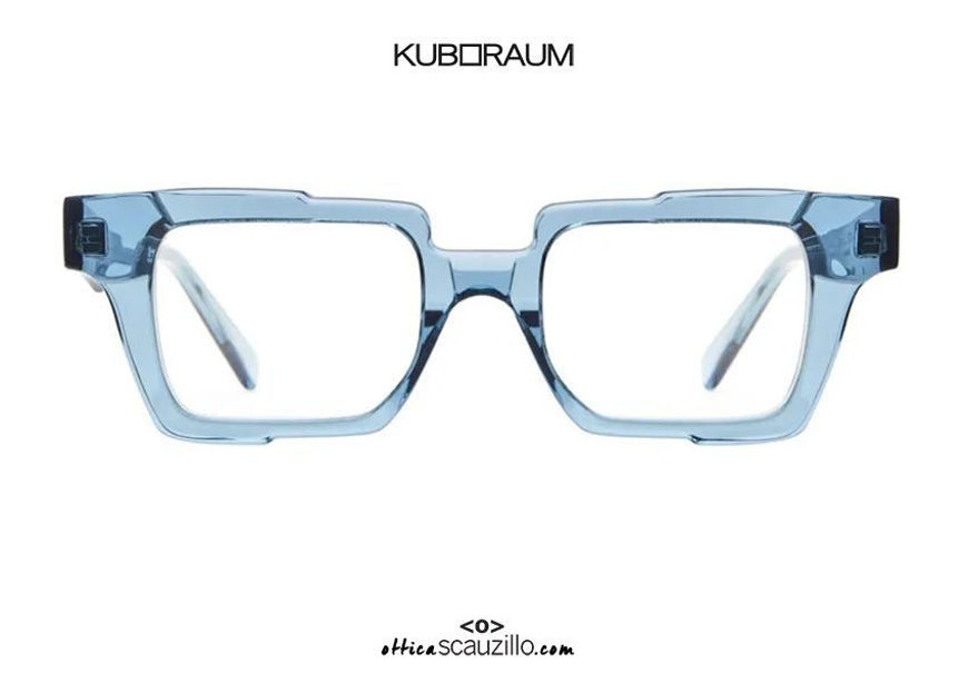 shop online new KUBORAUM Mask K31 PGR transparent blue square eyeglasses on otticascauzillo.com acquisto online nuovo Occhiale da vista quadrato KUBORAUM Mask K31 PGR blu trasparente