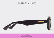Acquista online su otticascauzillo.com il tuo nuovo occhiale da sole rotondo bombe Bottega Veneta 1191 col.nero