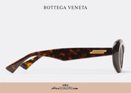 Acquista online su otticascauzillo.com il tuo nuovo occhiale da sole rotondo bombe Bottega Veneta 1191 col.avana