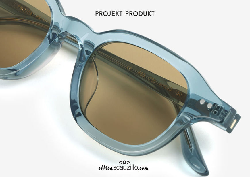 shop online Projekt Produkt RS3 vintage square sunglasses col. light blue on otticascauzillo.com acquisto online nuovo Occhiale da sole quadrato vintage Projekt Produkt RS3 col. celeste