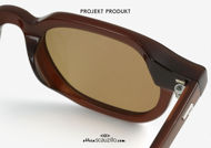 shop online new Projekt Produkt RS3 vintage square sunglasses col. Brown on otticascauzillo.com acquisto online nuovo Occhiale da sole quadrato vintage Projekt Produkt RS3 col. marrone