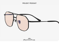 shop online new Metal aviator sunglasses Projekt Produkt FS14 col. black on otticascauzillo.com acquisto online nuovo Occhiale da sole metallo aviator Projekt Produkt FS14 col. nero
