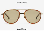 shop online new Projekt Produkt RS9 aviator drop-shaped sunglasses col. gold and brown on otticascauzillo.com acquisto online Occhiale da sole a goccia aviator Projekt Produkt RS9 col. oro e marrone