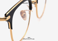 shop online new Vintage titanium eyeglasses Projekt Produkt GE21 col. gold and black on otticascauzillo.com acquisto online nuovo Occhiale da vista vintage titanio Projekt Produkt GE21 col. oro e nero