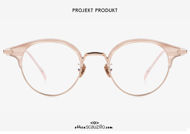 shop online new Vintage round titanium eyeglasses Projekt Produkt GE20 col. pink gold on otticascauzillo.com acquisto online nuovo Occhiale da vista tondo vintage titanio Projekt Produkt GE20 col. oro rosa