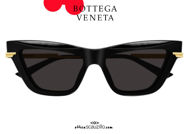 shop online new Narrow cat eye sunglasses Bottega Veneta BV 1241 col.001 black on otticascauzillo.com acquisto online nuovo Occhiale da sole cat eye stretto Bottega Veneta BV 1241 col.001 nero