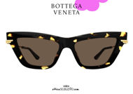 shop online new Pointed cat eye sunglasses Bottega Veneta BV 1241 col.002 brown havana on otticascauzillo.com  acquisto online nuovo  Occhiale da sole cat eye a punta Bottega Veneta BV 1241 col.002 havana marrone