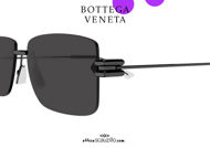 shop online new Bottega Veneta BV 1126 col.001 total black rimless sunglasses on otticascauzillo.com acquisto online nuovo Occhiale da sole senza montatura Bottega Veneta BV 1126 col.001 nero