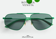 shop online new Bottega Veneta BV 1194 col.004 green aviator sunglasses on otticascauzillo.com acquisto online nuovo Occhiale da sole aviator Bottega Veneta BV 1194 col.004 verde