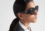 shop online new Oversized geometric sunglasses PRADA SPR 14ZS col. black on otticascauzillo.com  acquisto online nuovo Occhiale da sole geometrico oversize PRADA SPR 14ZS col. nero