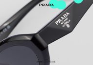 shop online new Narrow oval sunglasses PRADA SPR 26ZS col. black on otticascauzillo.com acquisto online nuovo Occhiale da sole ovalino stretto PRADA SPR 26ZS col. nero