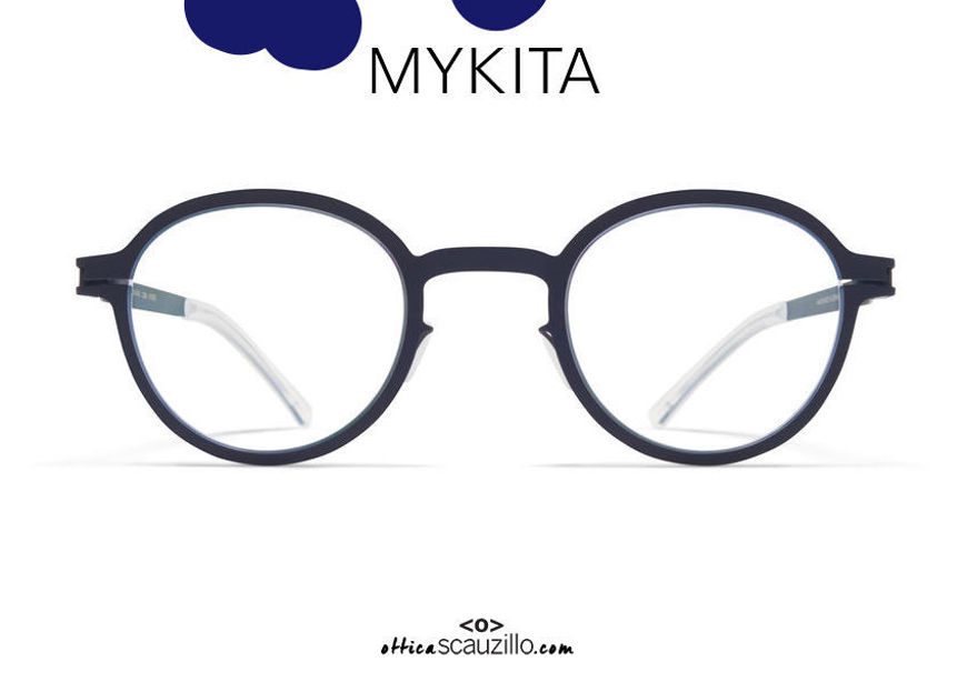 shop online new Round eyeglasses MYKITA ROLLINS col. dark blue indigo on otticascauzillo.com acquisto online nuovo Occhiale da vista tondo MYKITA ROLLINS col. indaco blu scuro