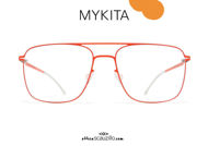 shop online new Double bridge square eyeglasses MYKITA TOBI col. orange on otticascauzillo.com acquisto online nuovo Occhiale da vista squadrato doppio ponte MYKITA TOBI col. arancione