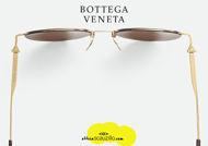 shop online new Thin panthos round sunglasses Bottega Veneta BV 1268 col. 002 brown on otticascauzillo.com acquisto online nuovo Occhiale da sole tondo panthos sottile Bottega Veneta BV 1268 col. 002 marrone