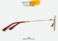 shop online new Thin panthos round sunglasses Bottega Veneta BV 1268 col. 004 gold on otticascauzillo.com acquisto online nuovo Occhiale da sole tondo panthos sottile Bottega Veneta BV 1268 col. 004 oro