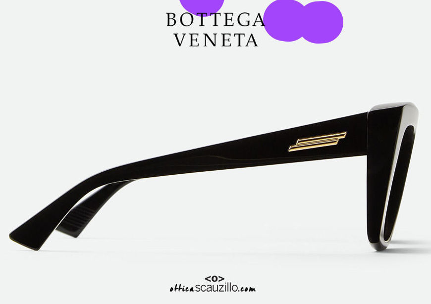 shop online new Bottega Veneta BV 1270 oversized squared Visor sunglasses col. black on otticascauzillo.com acquisto online nuovo Occhiale da sole Visor squadrato oversize Bottega Veneta BV 1270 col. nero