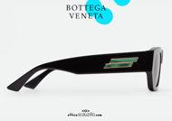shop online new Bottega Veneta BV 1252 oversized rectangular sunglasses col. black on otticascauzillo.com acquisto online il tuo nuovo Occhiale da sole rettangolare oversize Bottega Veneta BV 1252 col. nero