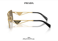 shop online new PRADA SPR A52S double bridge square metal sunglasses col. gold on otticascauzillo.com acquisto online nuovo Occhiale da sole metallo quadrato doppio ponte PRADA SPR A52S col. oro