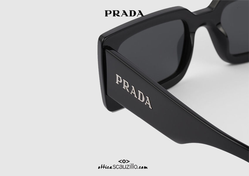 Vintage squared rectangular sunglasses PRADA SPR A07S col. black ...