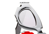 shop online new Oversized cat eye sunglasses KUBORAUM Mask F5 shiny black on otticascauzillo.com acquisto online  Occhiale da sole cat eye oversize KUBORAUM Mask F5 nero lucidonuovo 