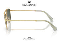shop online new Mini aviator metal sunglasses Swarovski SK 7007 col. gold on otticascauzillo.com acquisto online nuovo Occhiale da sole mini aviator in metallo Swarovski SK 7007 col. oro
